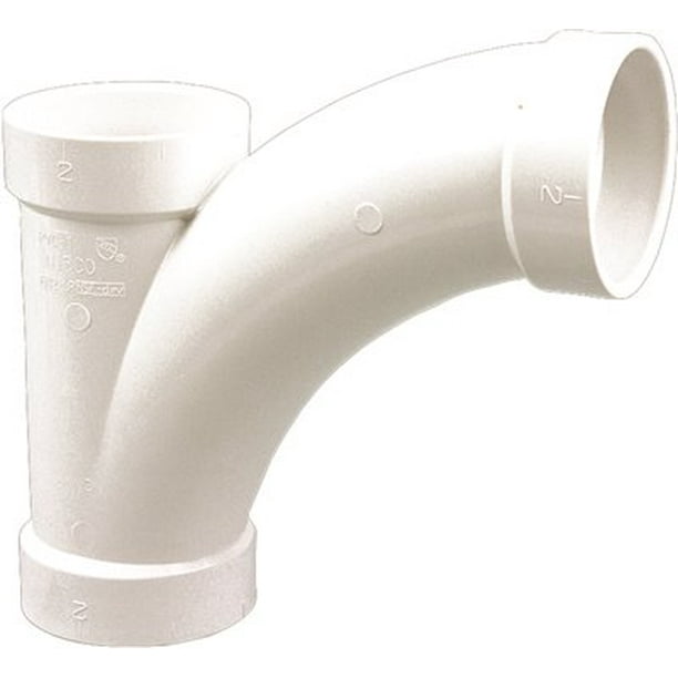 Charlotte Pipe 1-1/2 DWV Sanitary Tee All Hub ABS DWV Single Unit Schedule 40 Drain, Waste and Vent 